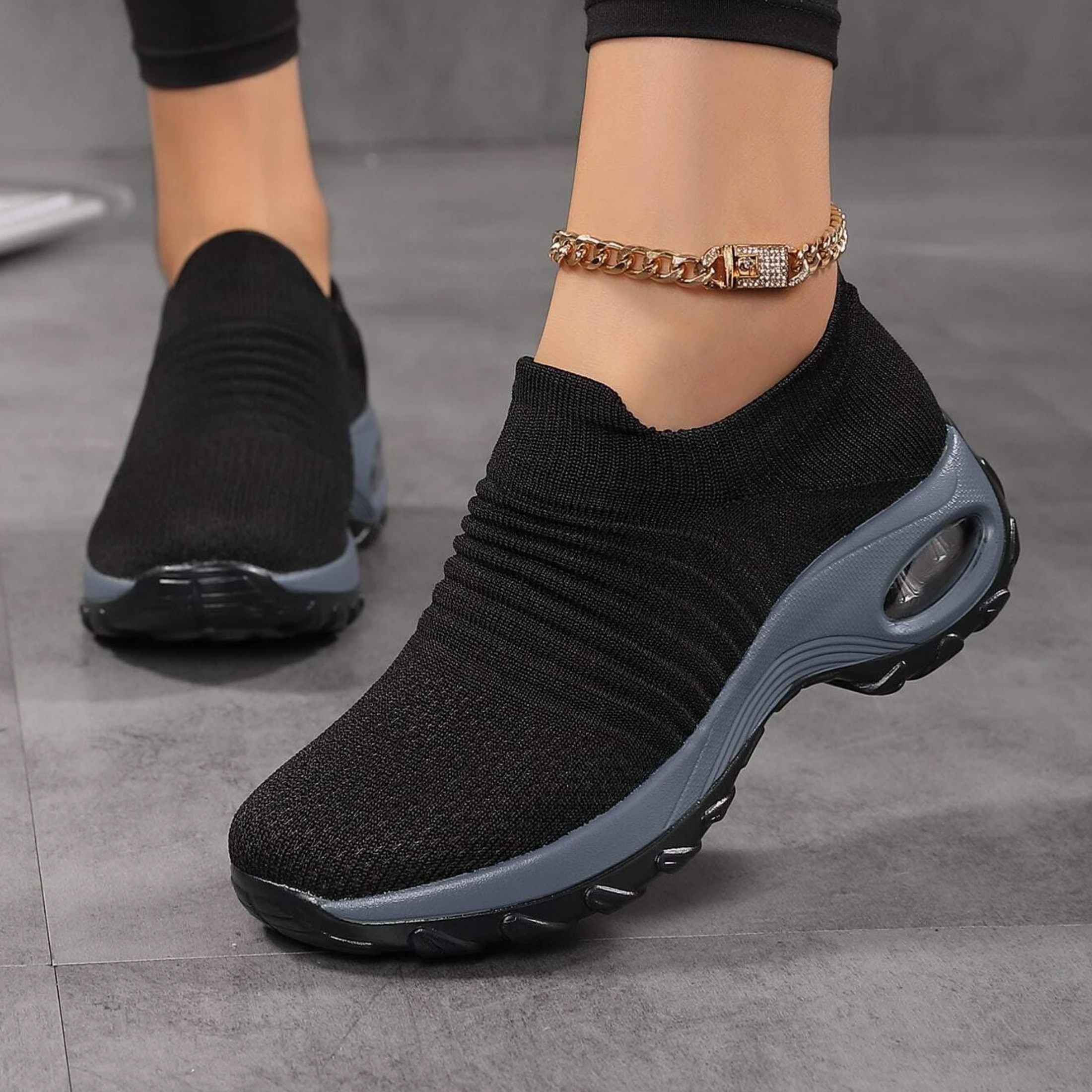 

Women's Breathable Air Cushion Sneakers Super Soft Women's Walking Shoes Ladies Soft Comfy Sole Sneakers Sock Shoes