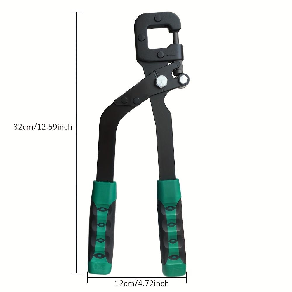 Alicate tipo dragón, 1 pieza, de acero al alto carbono, alta dureza, para perforar, mango antideslizante, cabeza de aleación resistente, herramienta para remachar e instalar cielos falsos, ideal para renovación del hogar, divisiones e instalación de publicidad