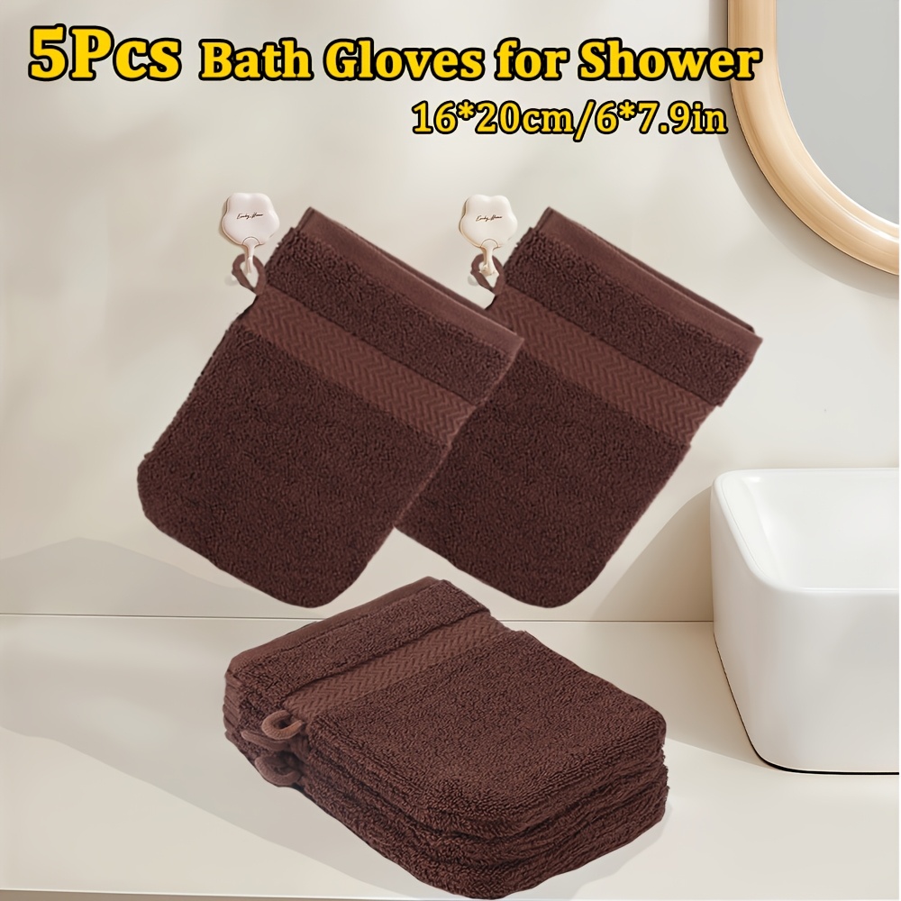 5pcs Bath Gloves for Shower, Soft and Comfortable Wash Mitts
