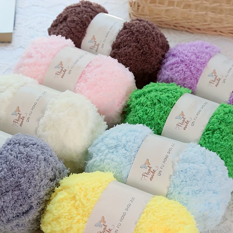 

Luxurious Soft Velvet Yarn, 50g - Perfect For Crochet & Knitting Baby Scarves, Sweaters, Blankets, Hats & Gloves - 1377.95" Length