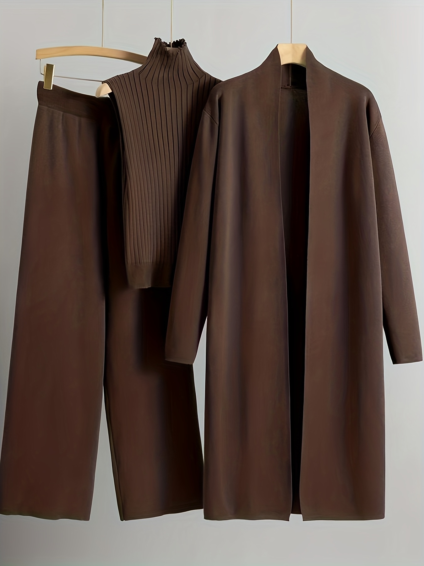 High Elasticity Women's Loose Suit with Long Wide-Legged Pants