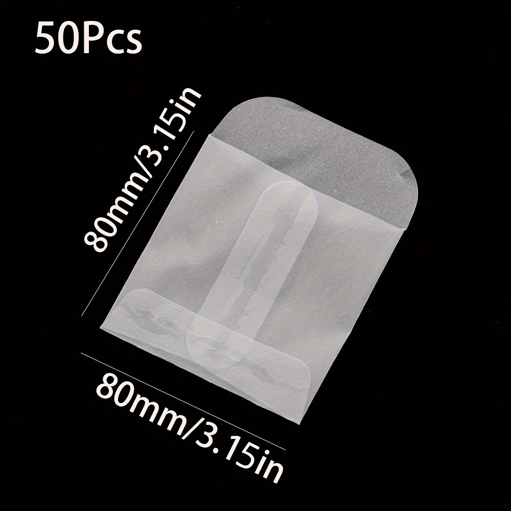 Image of 50pcs Mini Envelopes Oval-shaped Oval Handles Envelopes Packing Bags For Jewelry Storage Gift Package Wholesale