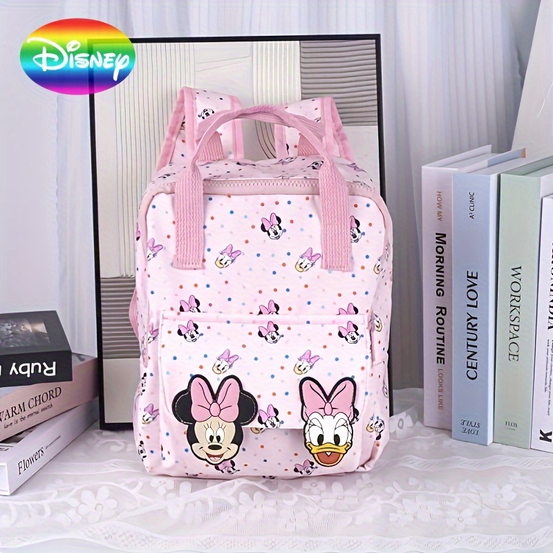 

Disney Mouse Anime Backpack Small Nylon Kawaii Schoolbag With Zipper, Cartoon Daypack