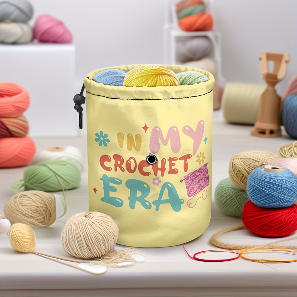 Exceart Netztasche Für Wolle & Strickzubehör – Rosig, 30x13x3 Cm, Nylon, Mit Griff