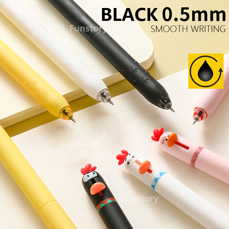 8pcs set creative parrot   fun   0.5mm smooth tip quick dry cute   supplies fidget writing pens, desk stationery, study essentials, whimsical pens,   stationery, lightweight pen, ergonomic grip, click mechanism, fidget pen, creative professionals, stationery lovers Product details 6