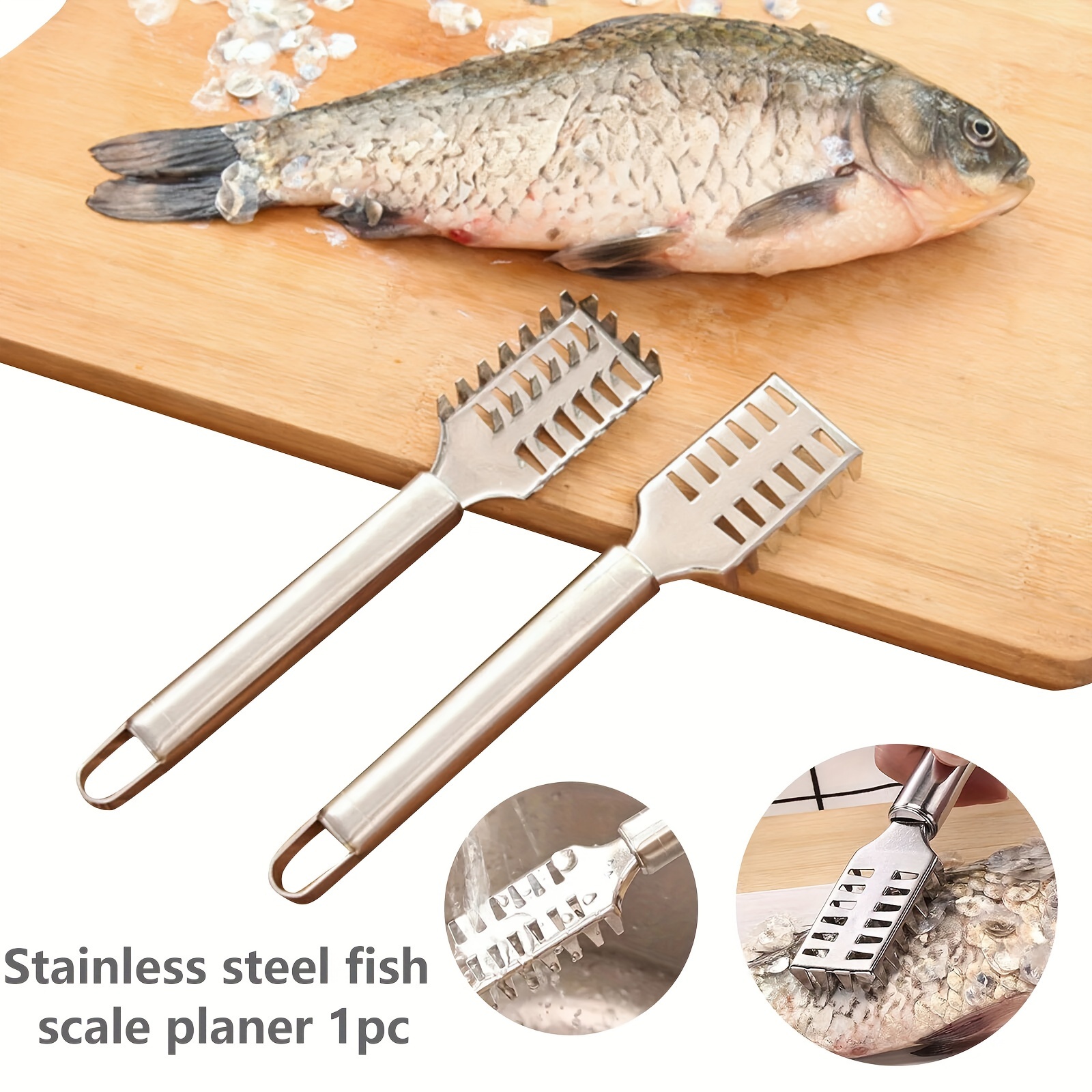 Fish Scaler Remover Stainless Steel Fish Maw Knife With Fish Tweezers Bones  Fish Descaler Tool For Chef Cooking Home 2pcs