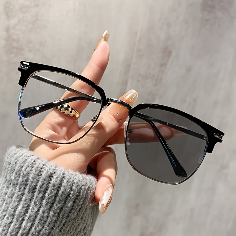 Photochromic Glasses Mens Half Frame Sunglasses Men Photochromic