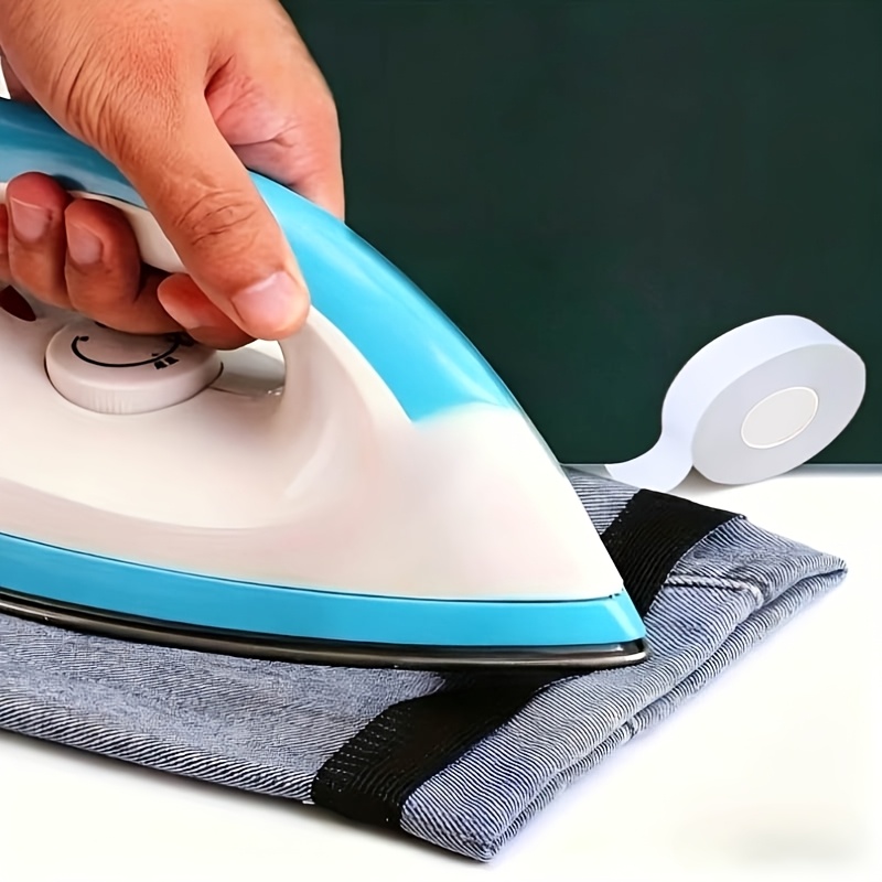 TEMU 2pcs No-sew Hem Tape For Pants Self-adhesive Denim Shortening Tape Total Length: 200cm/ 787.4 Inches , Leaves No Residue Ideal For Projects,