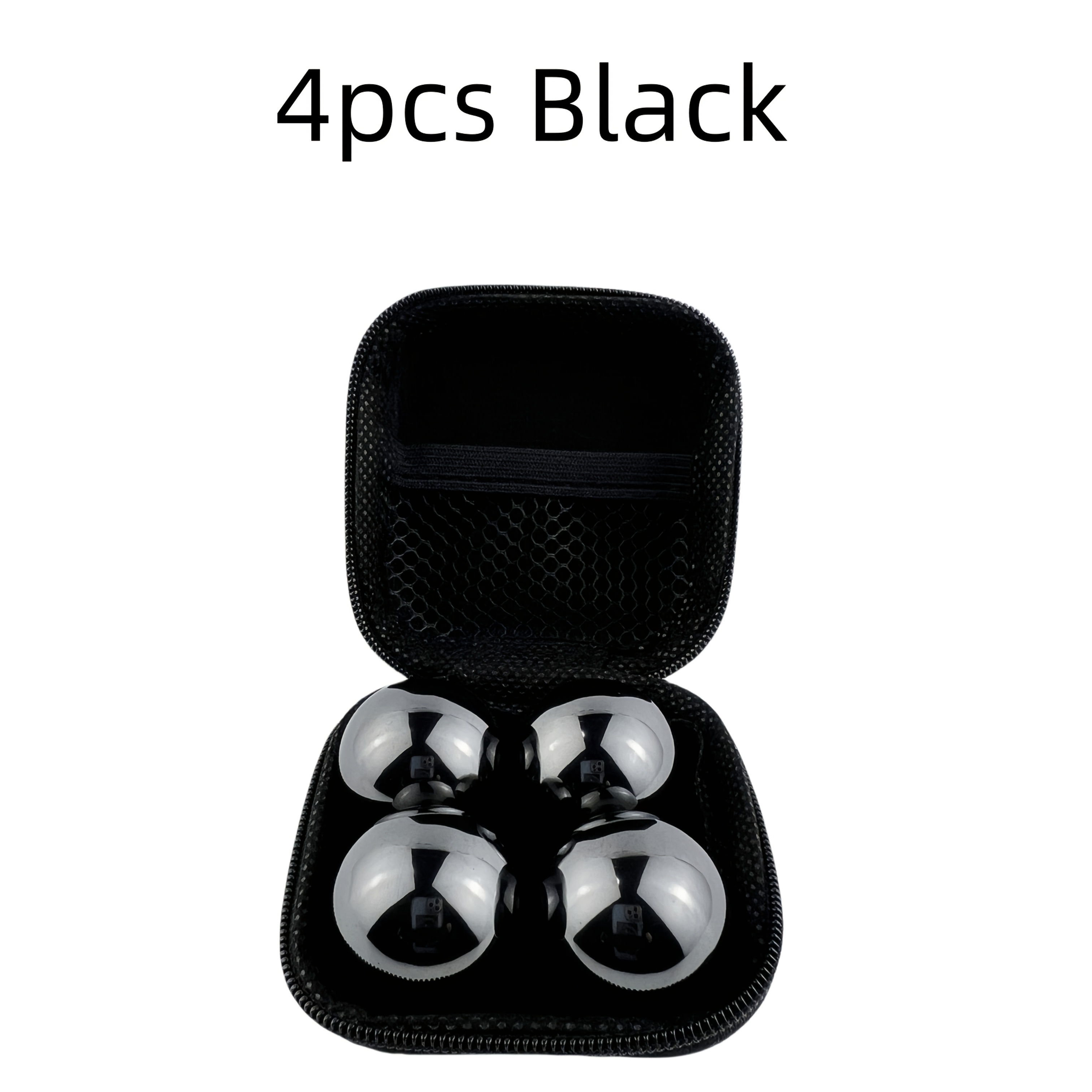 2-4pcs(3cm/1.18in-3.3cm/1.3in) Black And Colorful Polished Ball, Knuckle Massage, Exercise Finger Flexibility, Relax Mood, Help Thinking