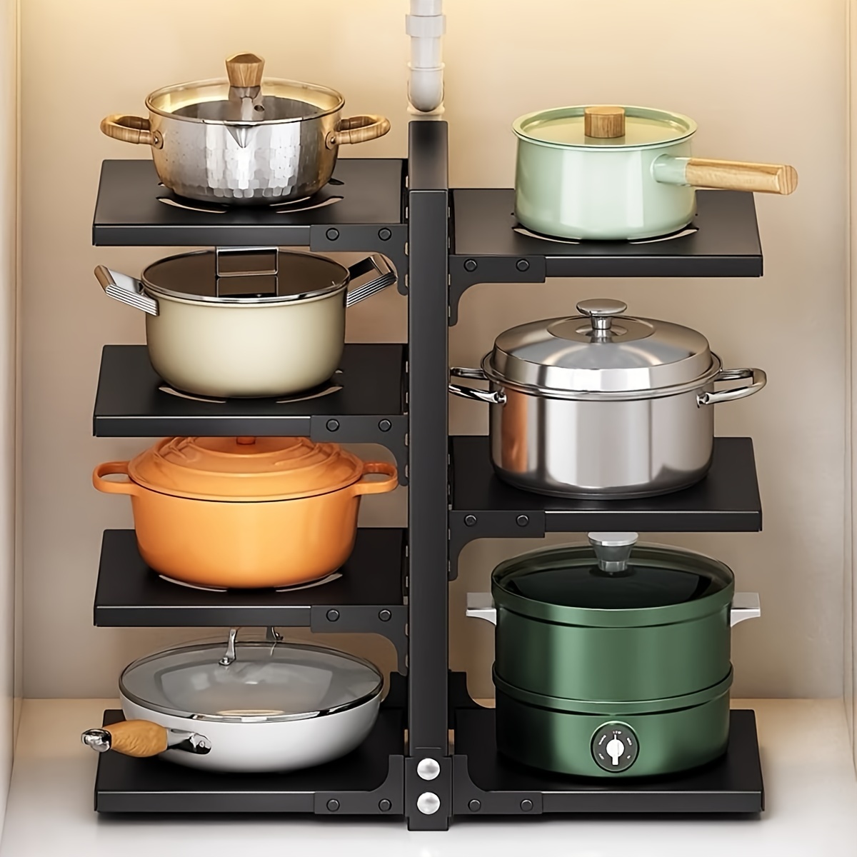 

/ /countertop Pot Organizer For Storing And Pans , 7 Duty Pot For Organization, Pot Lid And Pot , Organizer (7 )