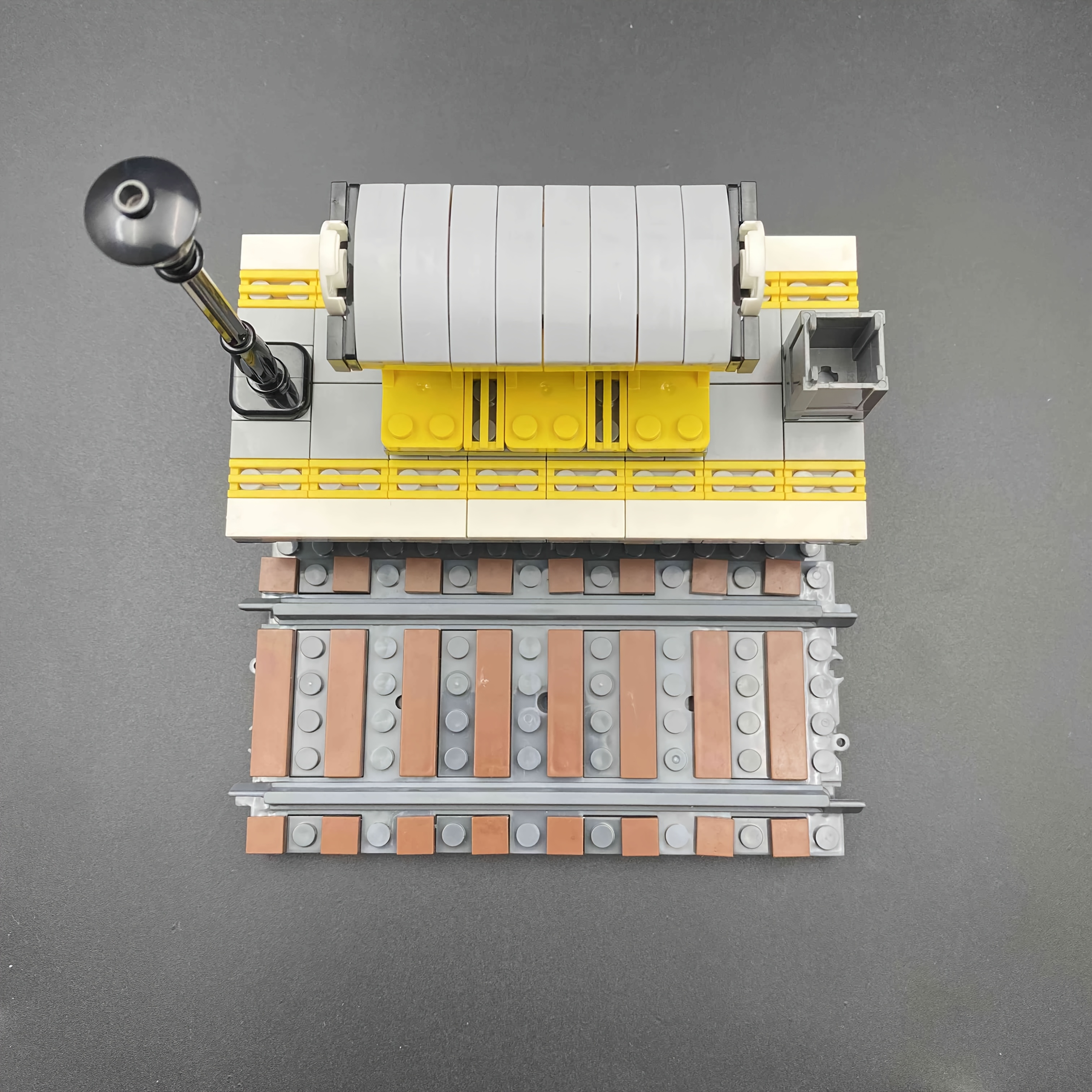 166pcs Train Station MOC Building Blocks Set