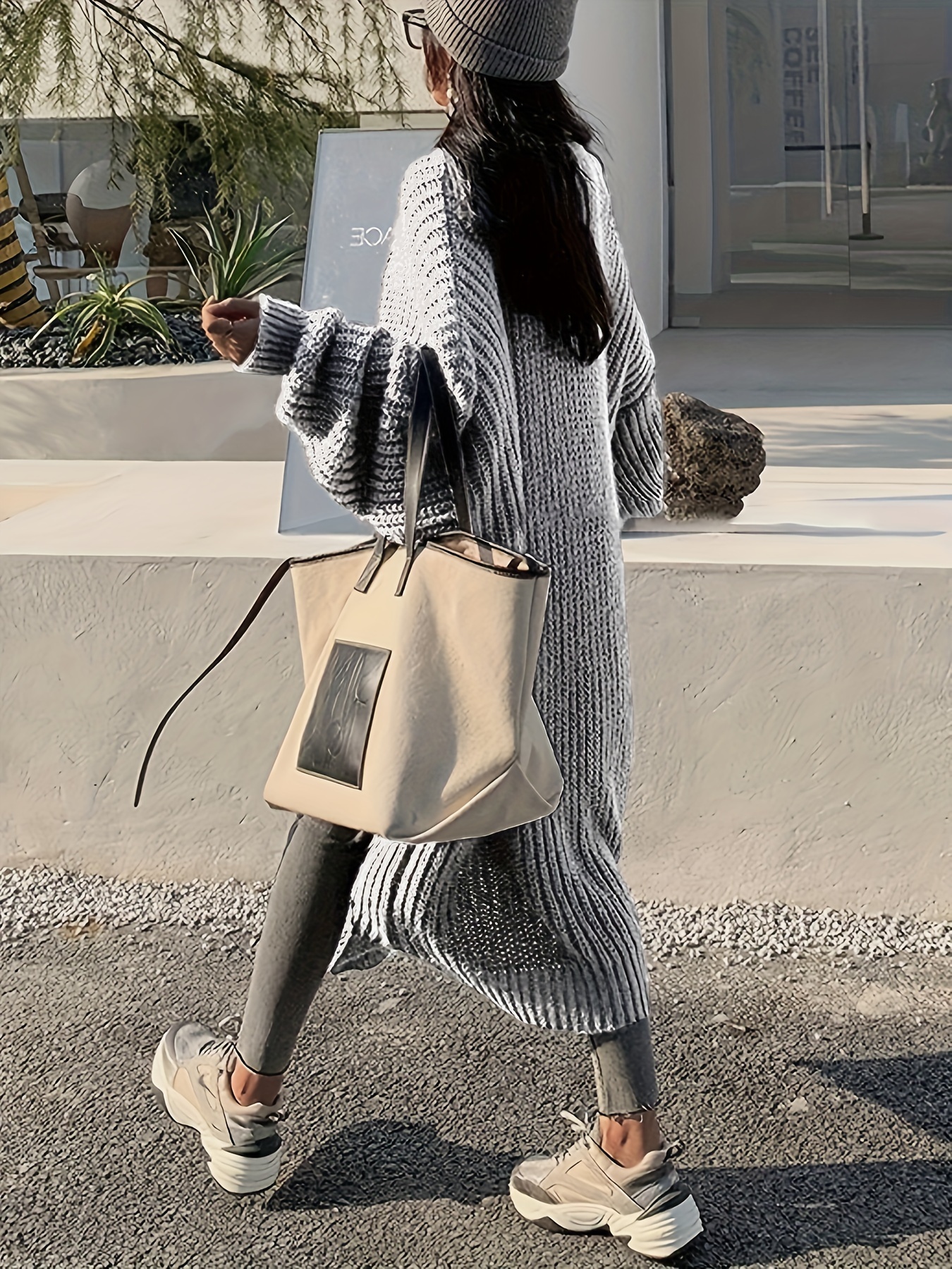 Women'S Cozy Long Sleeve Cardigan with Pockets Brown, Button-Up, Casual  Fall/Winter Wear, Casual Winter Wear Cardigan Construction, Car