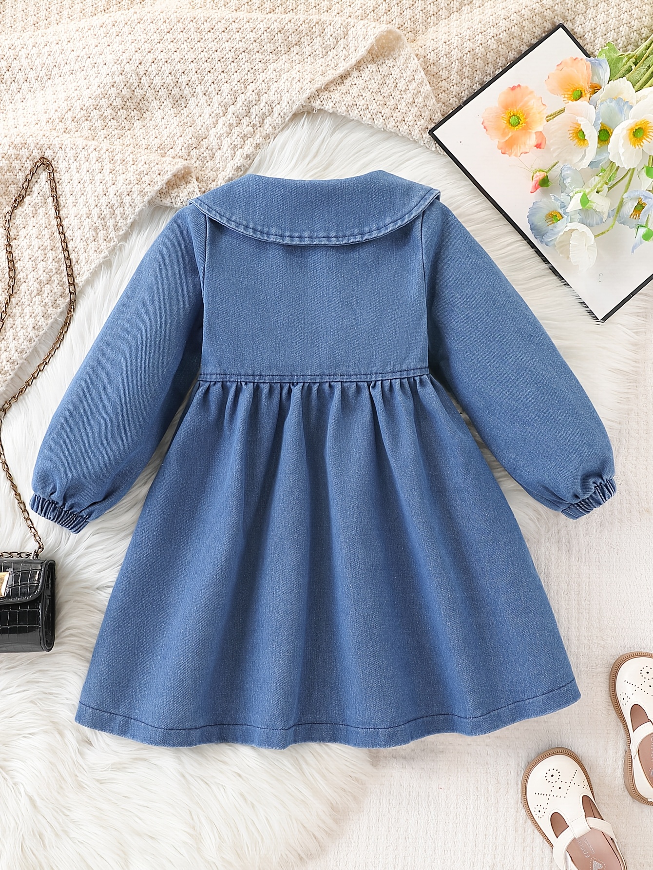 puffy sleeve long dress Lauren Puff Sleeve Maxi Dress Navy / M