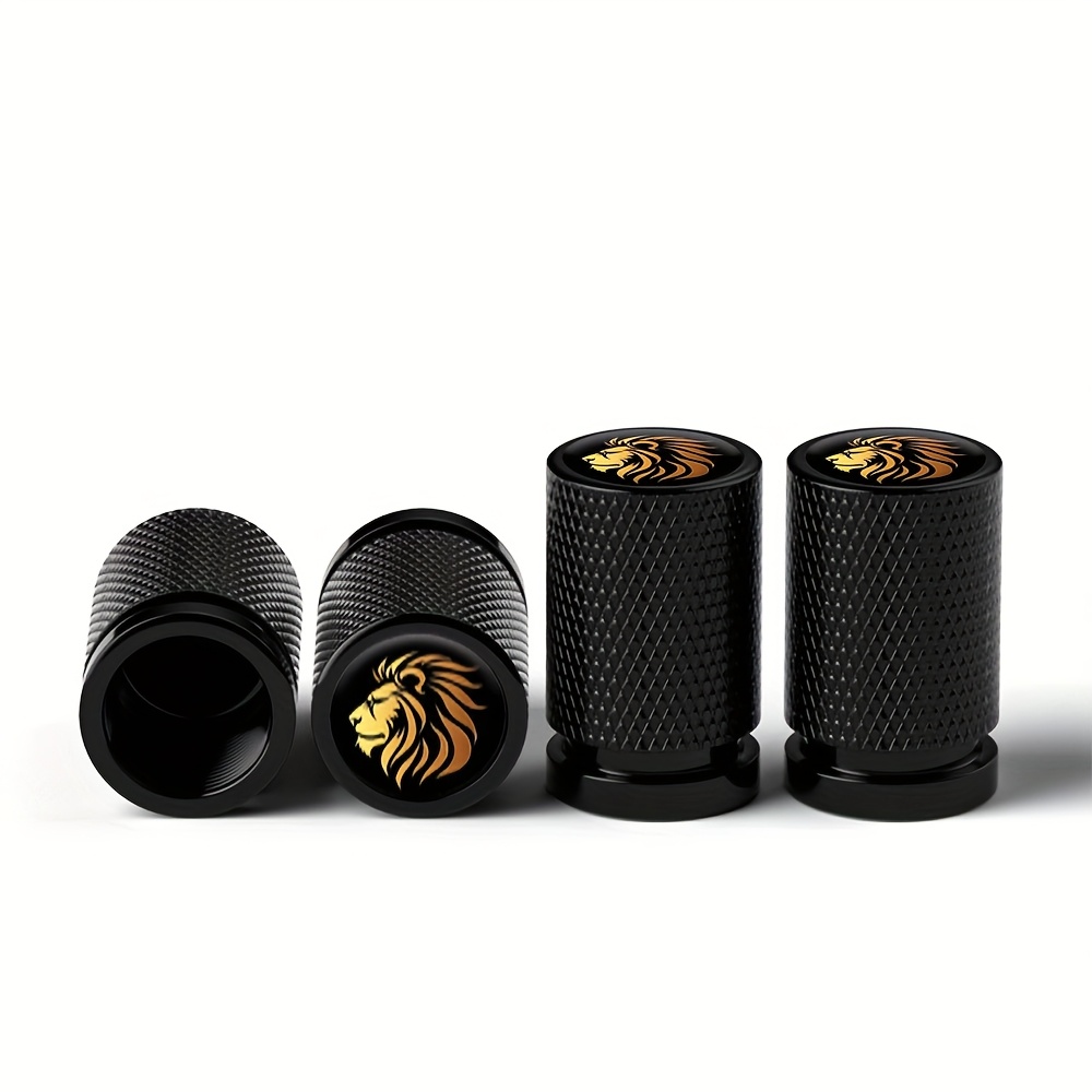 Image of 4pcs Universal Car Wheel Tire Air Valve Caps Stem Car Stickers For Lion Shape For Cars Motor Bike Auto Accessories Decoration Gift