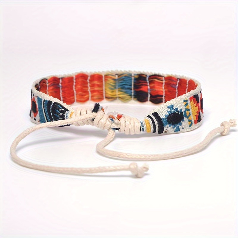 Boho Tribal Handwoven Bracelet Polyester