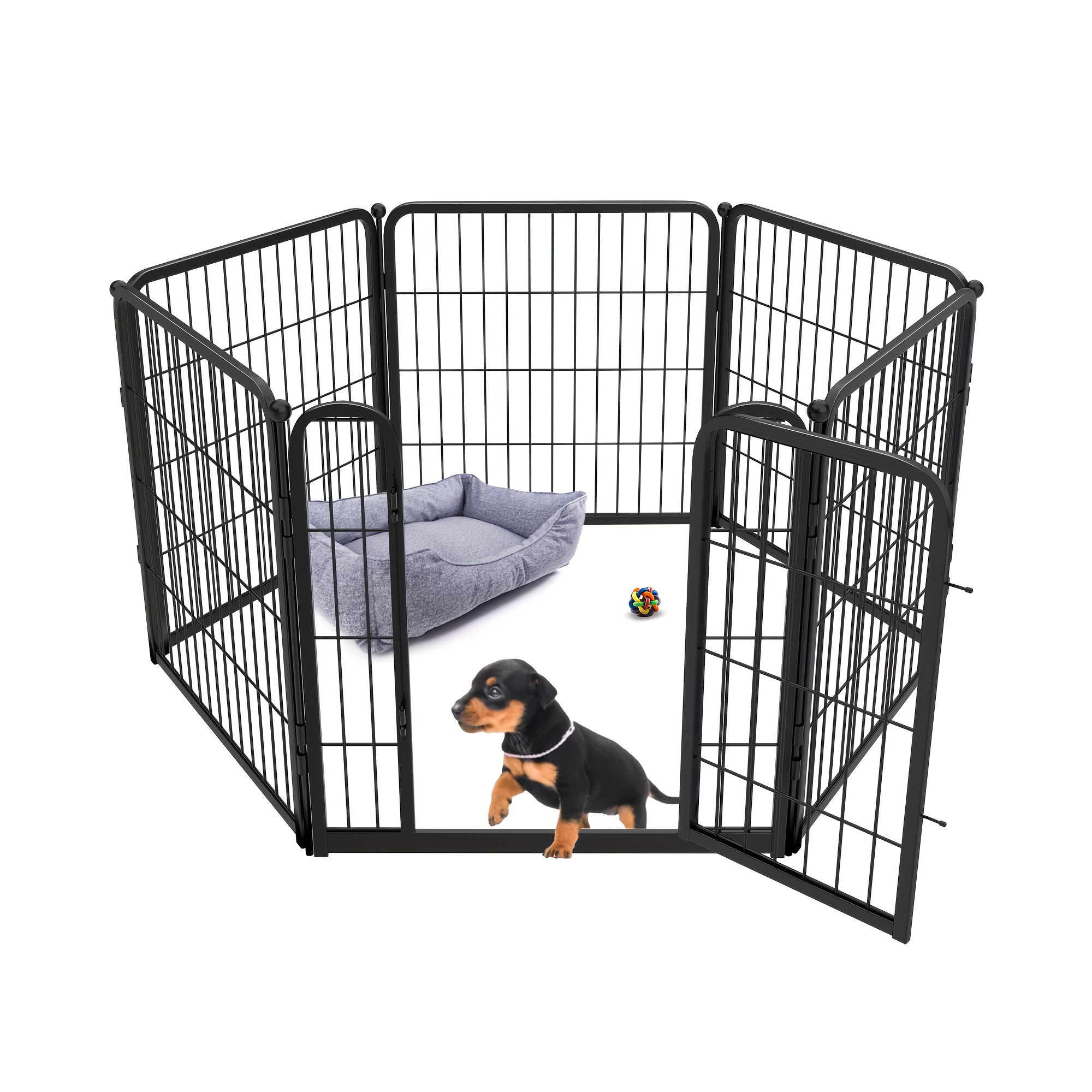 

Fxw Dog Playpen Designed For Indoor Use, 24" Height For Puppy And Small Dogs, Patented