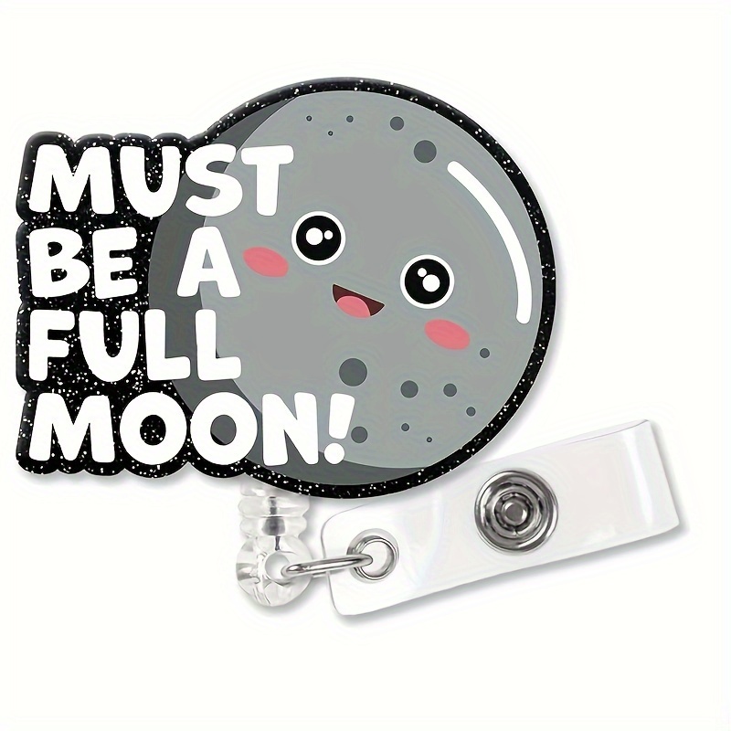 

Full Retractable Badge Reel With Crocodile Clip - Cute Id Holder For Nurses, Doctors & Night Shift Staff Nurse Badge Reel Accessories