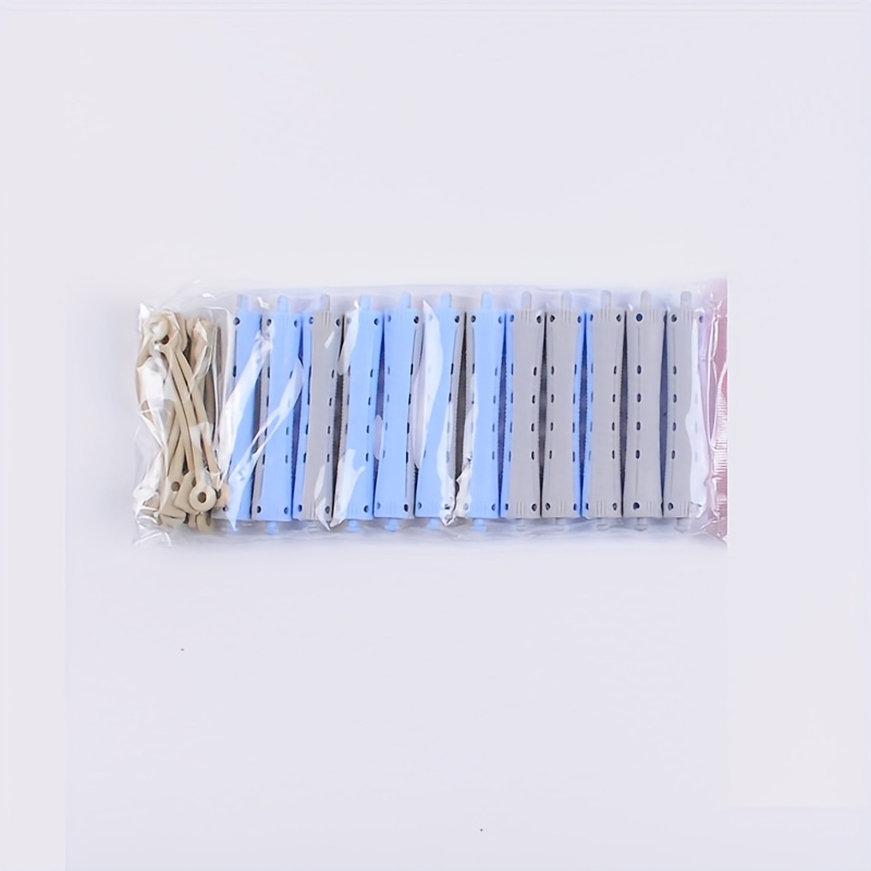 Image of 12/pack Macaron Manual Curling Irons, Suitable For Short And Long Hair - Anti Slip Elastic Rubber Strap, Durable Plastic Curling Iron, Packaging, Suitable For Fluffy Curly Hair