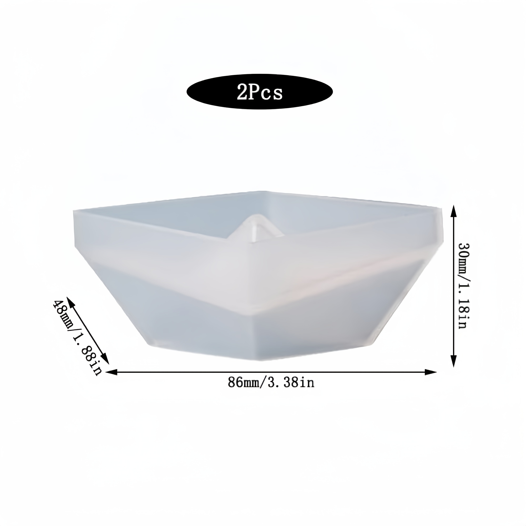 Image of 2pcs Small Boat Candle Silicone Molds, Small Boat Resin Silicone Molds, Boat-shaped Candle Molds, For Making Amazing Candles, Perfect For Resin Clay And Soy Wax Molding, Easy Demolding, , Home Decor