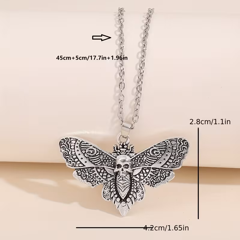 new ethnic style skull creative necklace from cross border europe and america Product details 3