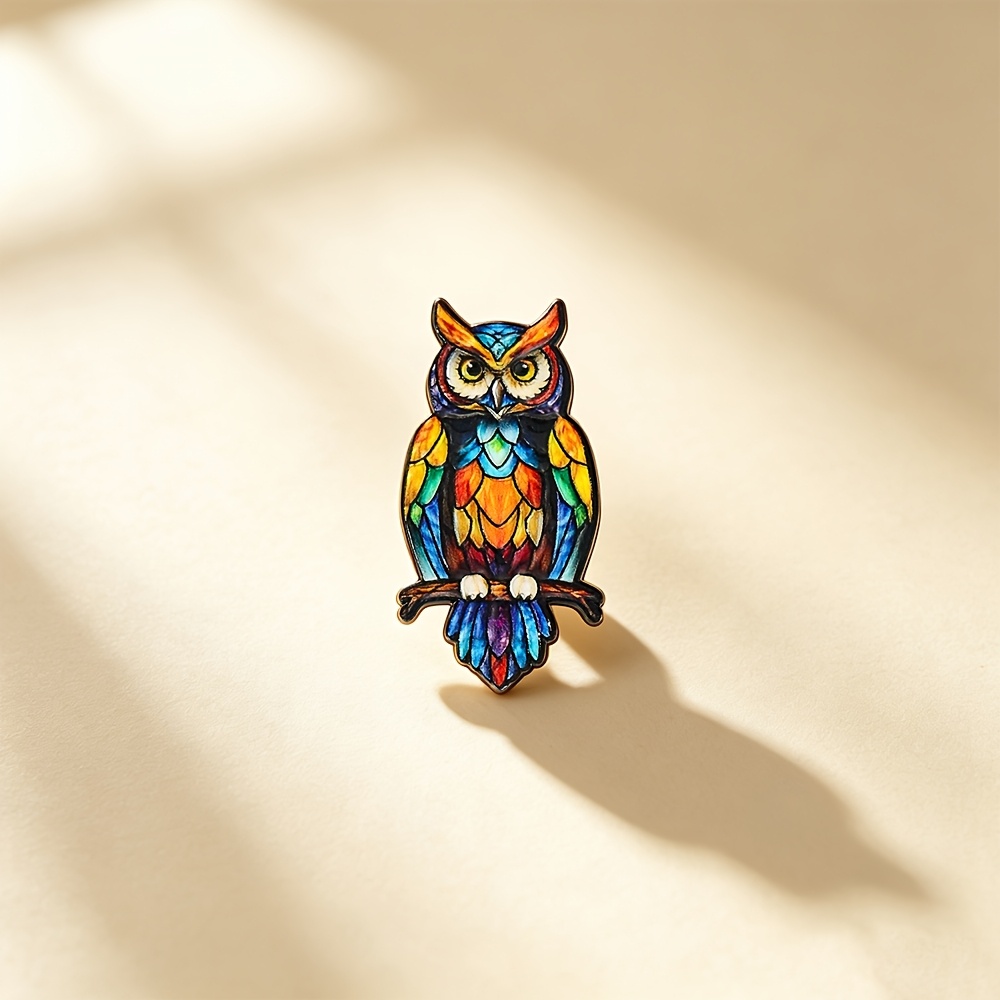 Owl Animal Enamel Pin, Decorative Badge for Gifts