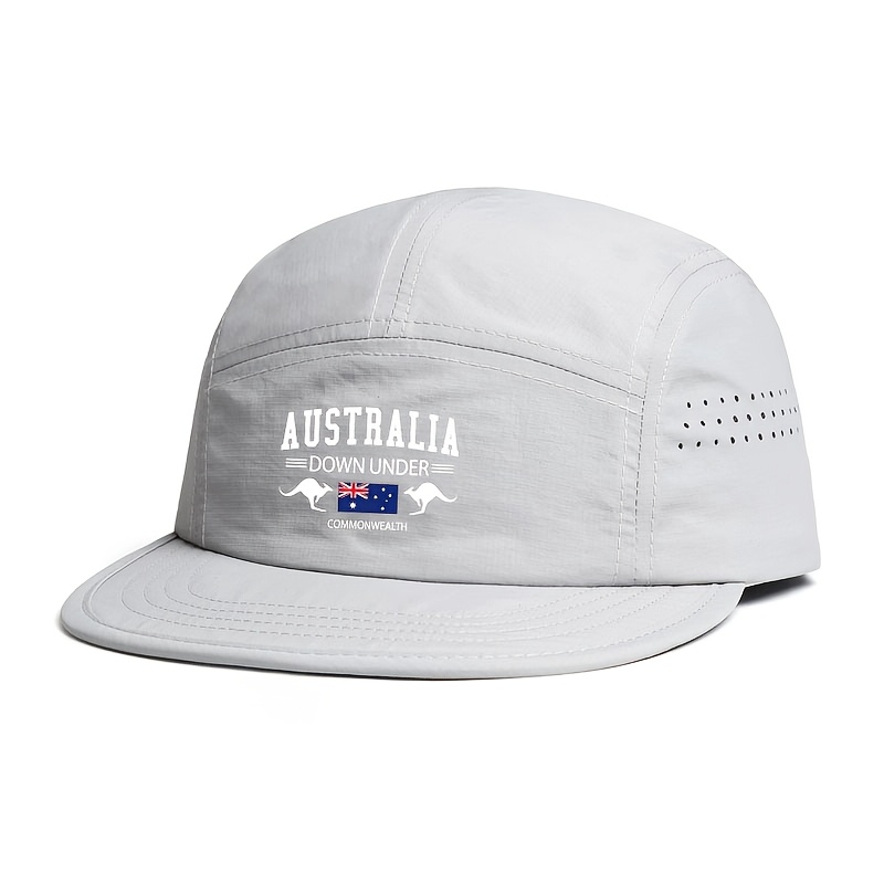 TEMU Men's Quick-dry Flat Brim Baseball , Outdoor Five-panel Duckbill , Casual Women' Hat, Lightweight And Breathable Sun Hat For Spring And Summer,