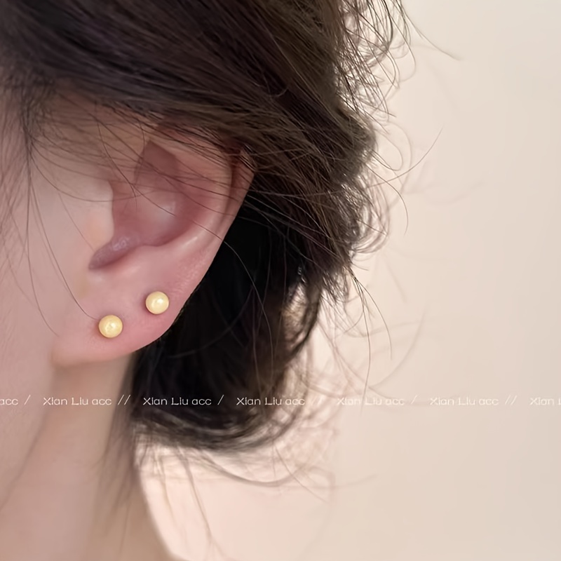 Colorful Bioceramic Ear Studs for Women, Cute & Easy Wear
