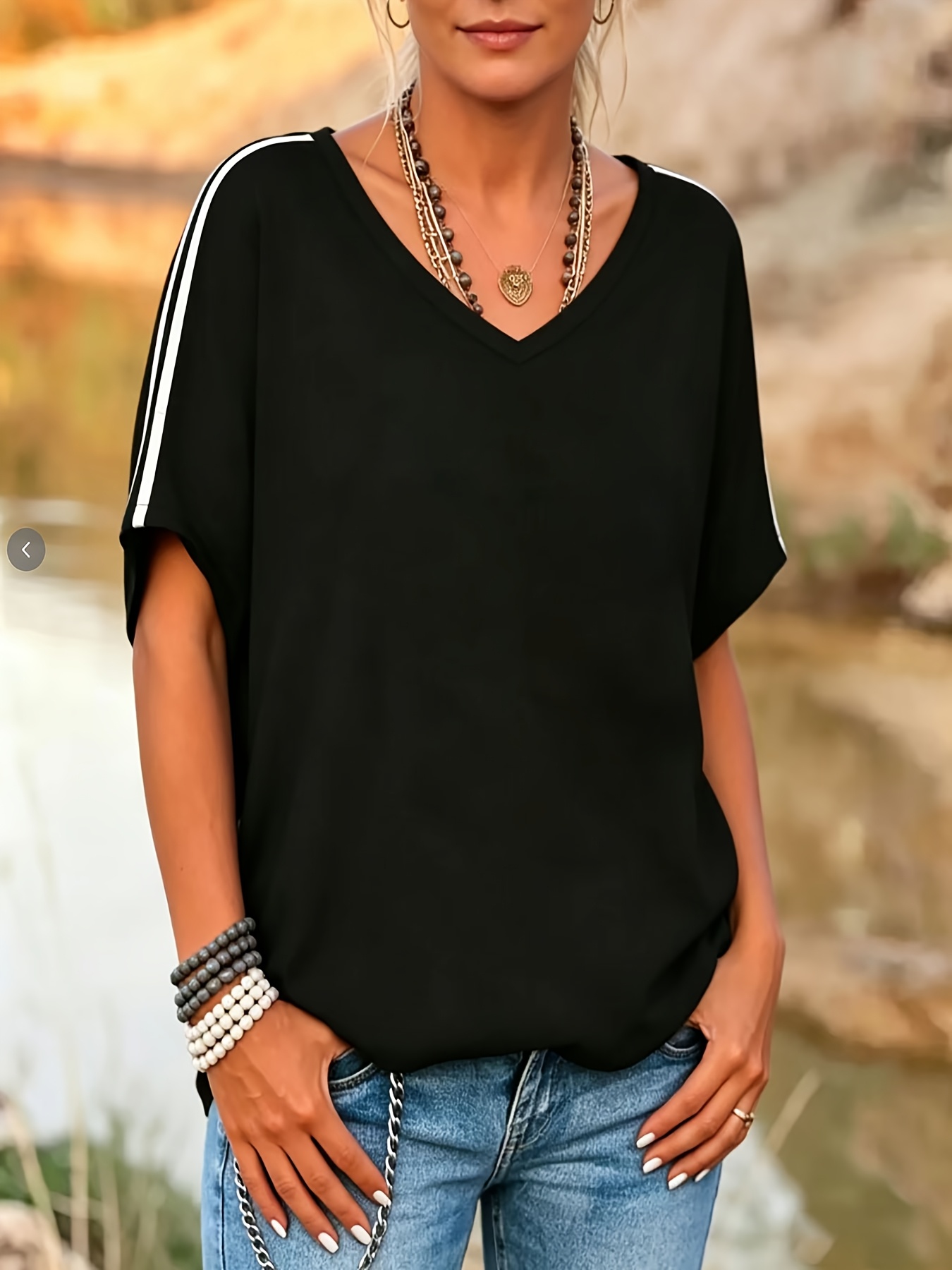 plus size womens plus size oversized neck batwing sleeve t shirt short sleeve   top with batwing design machine washable suitable for outdoor s casual wear blouse style 1xl 8xl