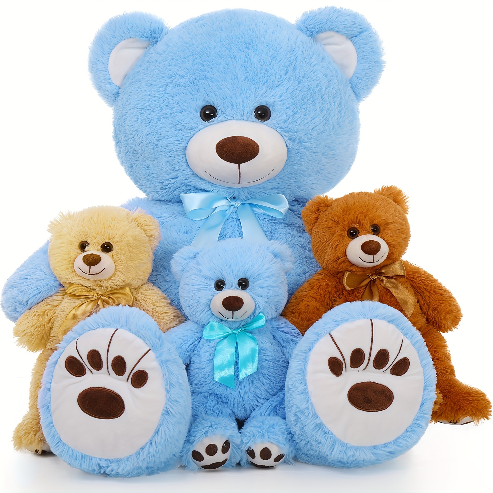 

Maogolan Teddy Bear With Babies, 4pcs Mommy And Baby Teddy Bear For Baby Shower, Large Stuffed Bear, Big Teddy Bear 3 Feet Stuffed Animals For Kids, Adults