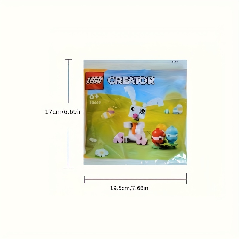 European Version, LEGO 30668 Easter Rabbit Polybag Easter Gift Set, A Toy Gift Suitable for Holiday