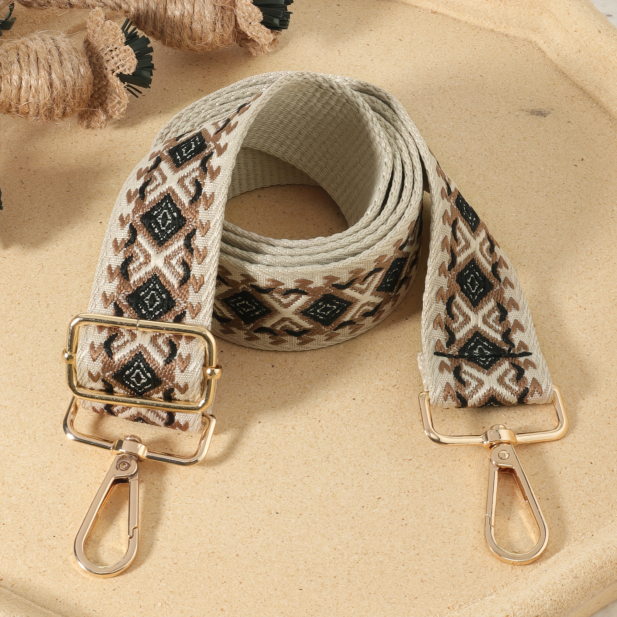 

Simple Pattern Strap, Replaceable Adjustable Bag Strap, Multi Functional Travel Accessory