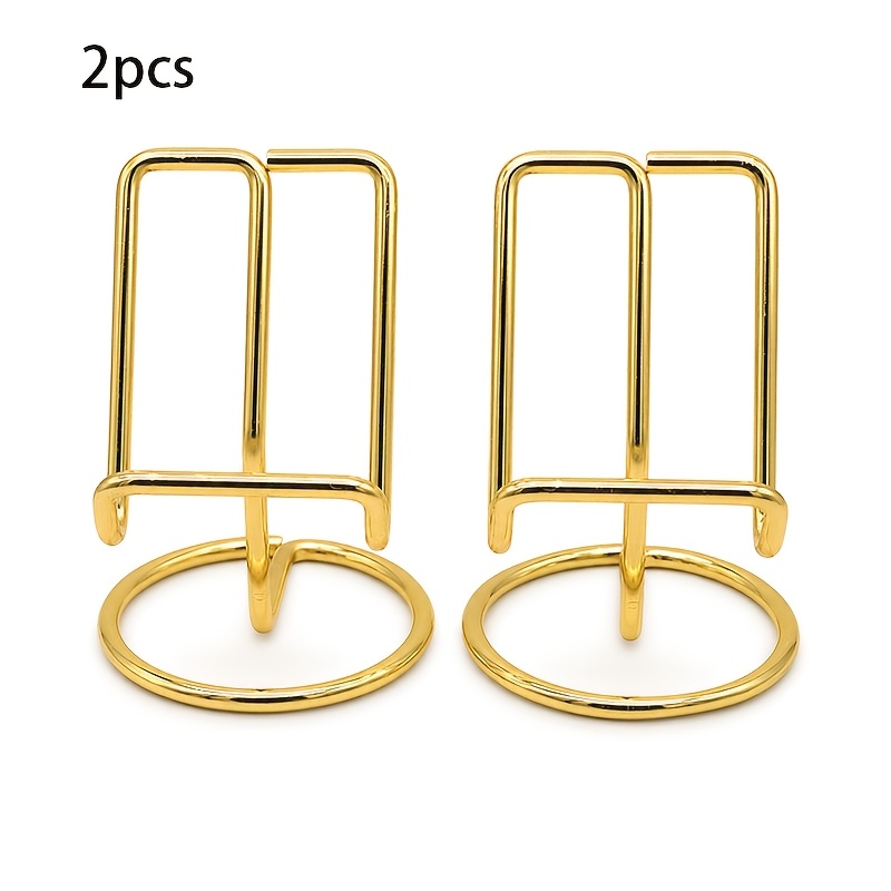 TEMU 2pcs Metal Phone Stand, Live Streaming Lazy Desktop Stand, Wrought Iron Tablet Stand, Holder