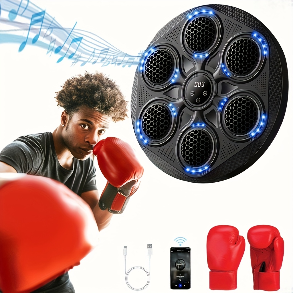 musical boxing an interactive music- smart punching pad exercise