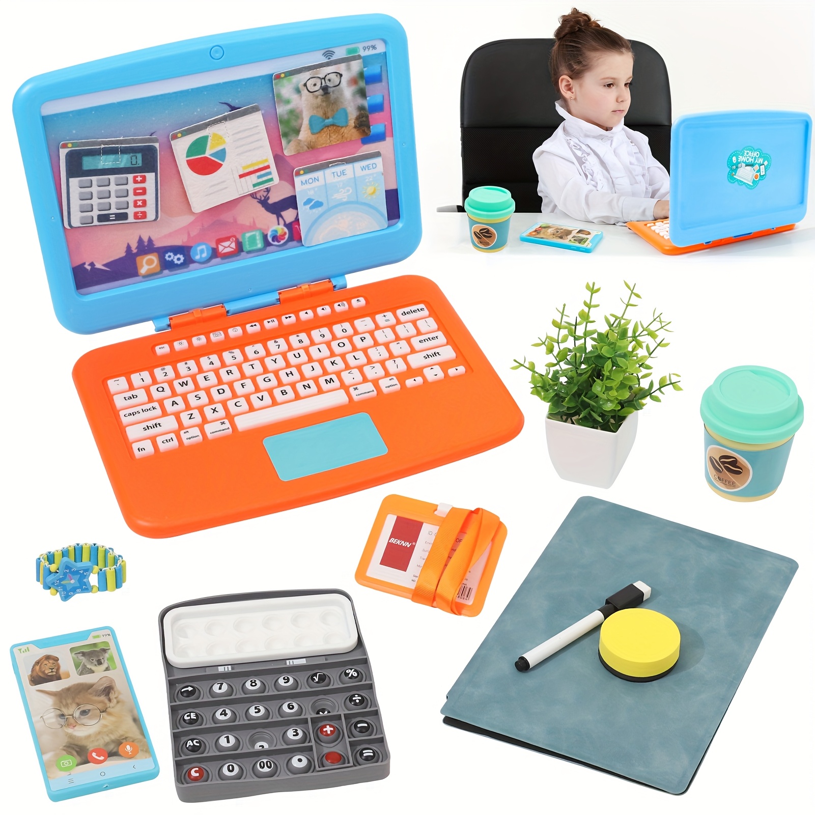 kids laptop sold on Temu United States - Main Image