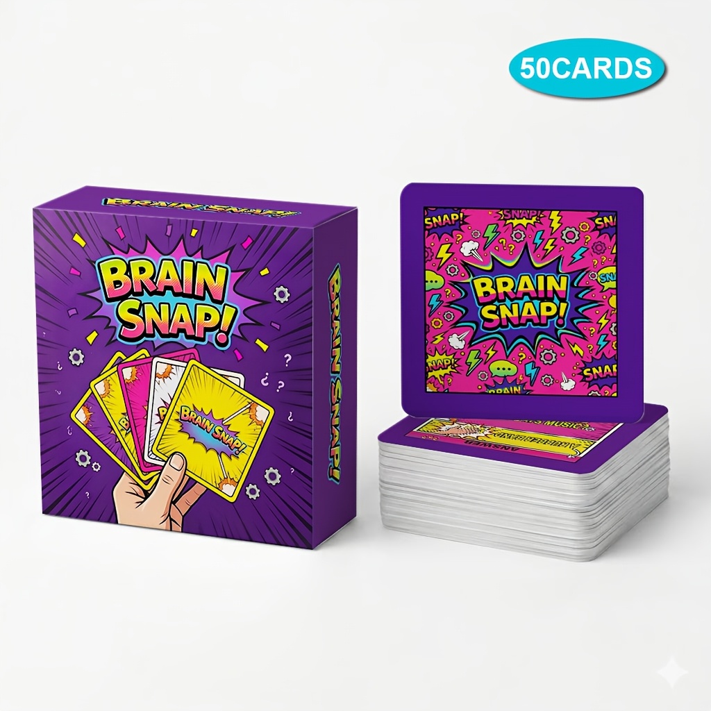 TEMU Jeu de cartes de fête multijoueur au rapide - Jeu de société cérébral avec de à rapide, cartes en papier portables pour jeux, camping, voyage -