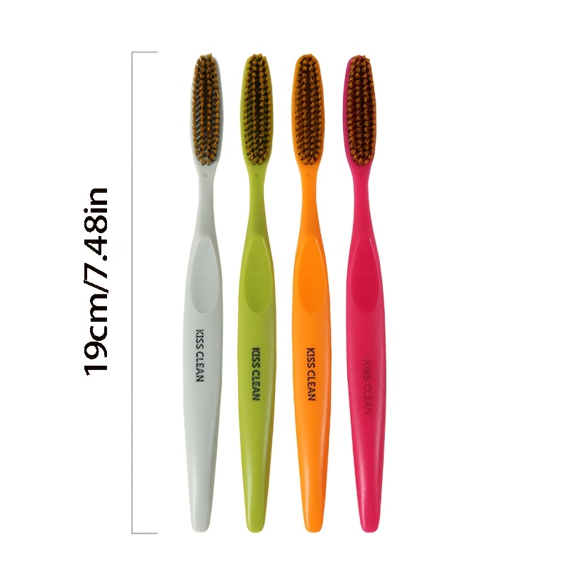 2pcs Manual Toothbrushes with Soft Bristles, Random Colors