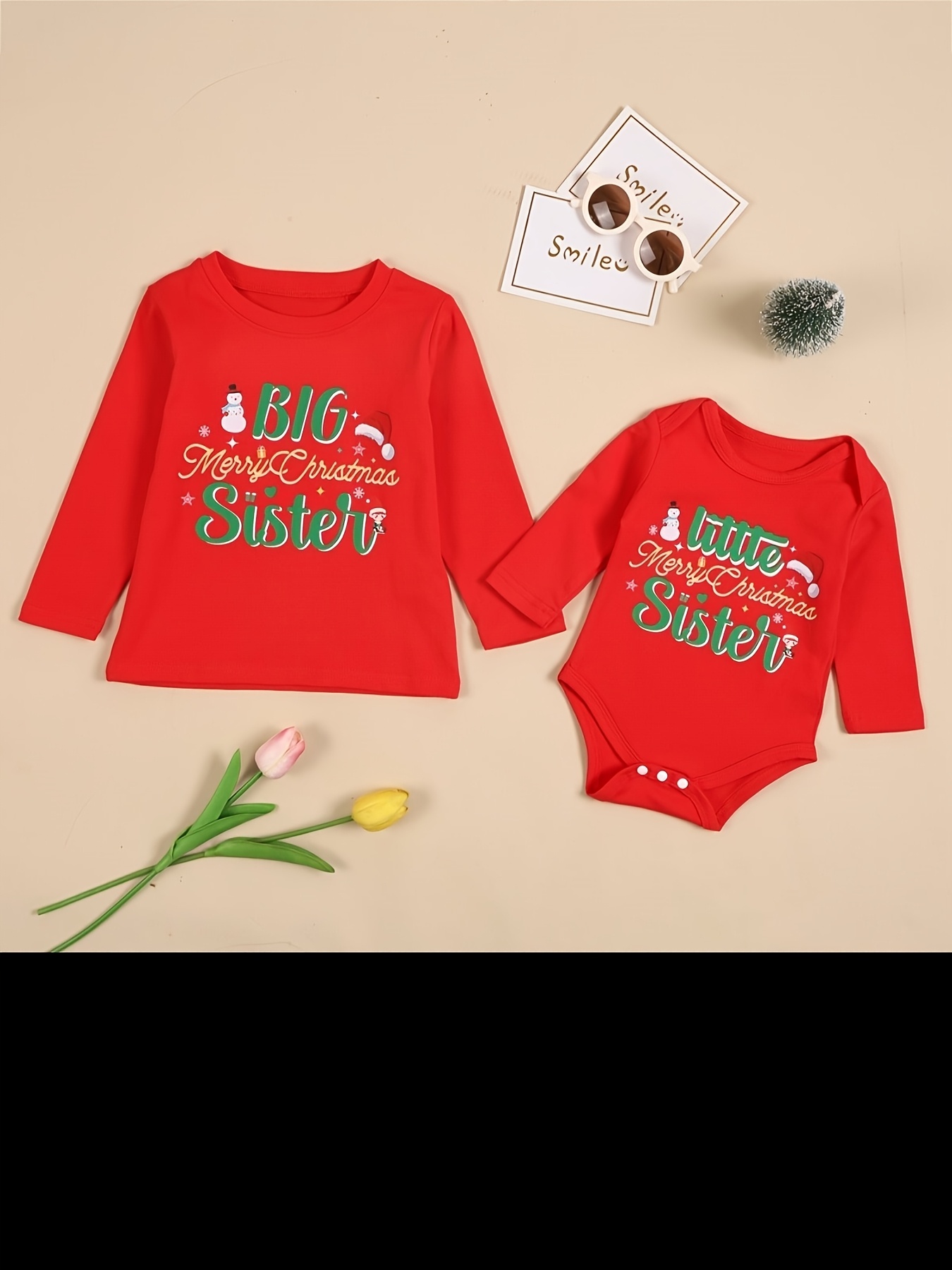 Sisters Dresses Girl Matching Holiday Outfits For Siblings Big Sister Shirt  Santa's Promoting Me To Big