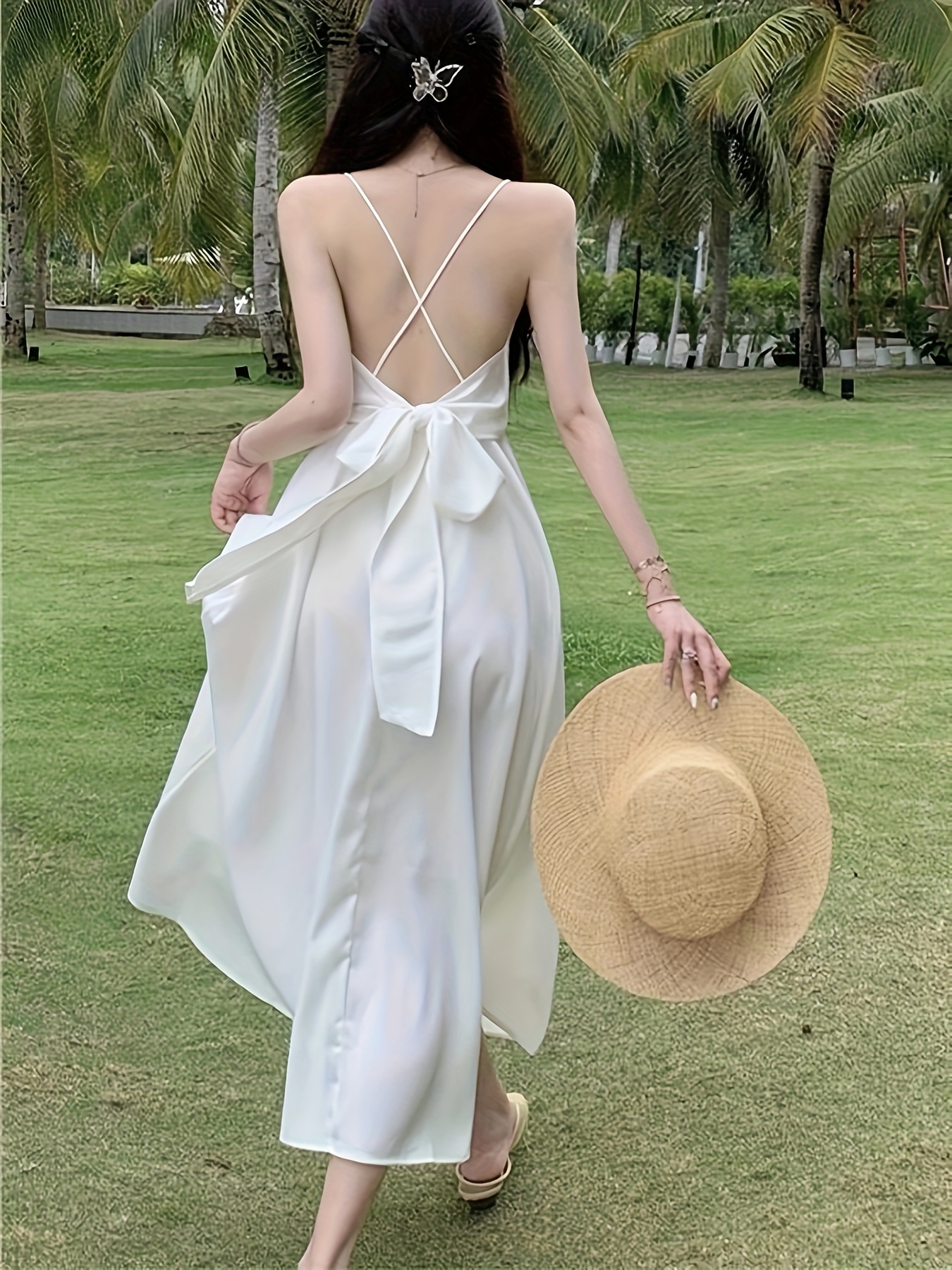 sachin and babi light blue dress Dafne Black open-back silk-satin maxi dress