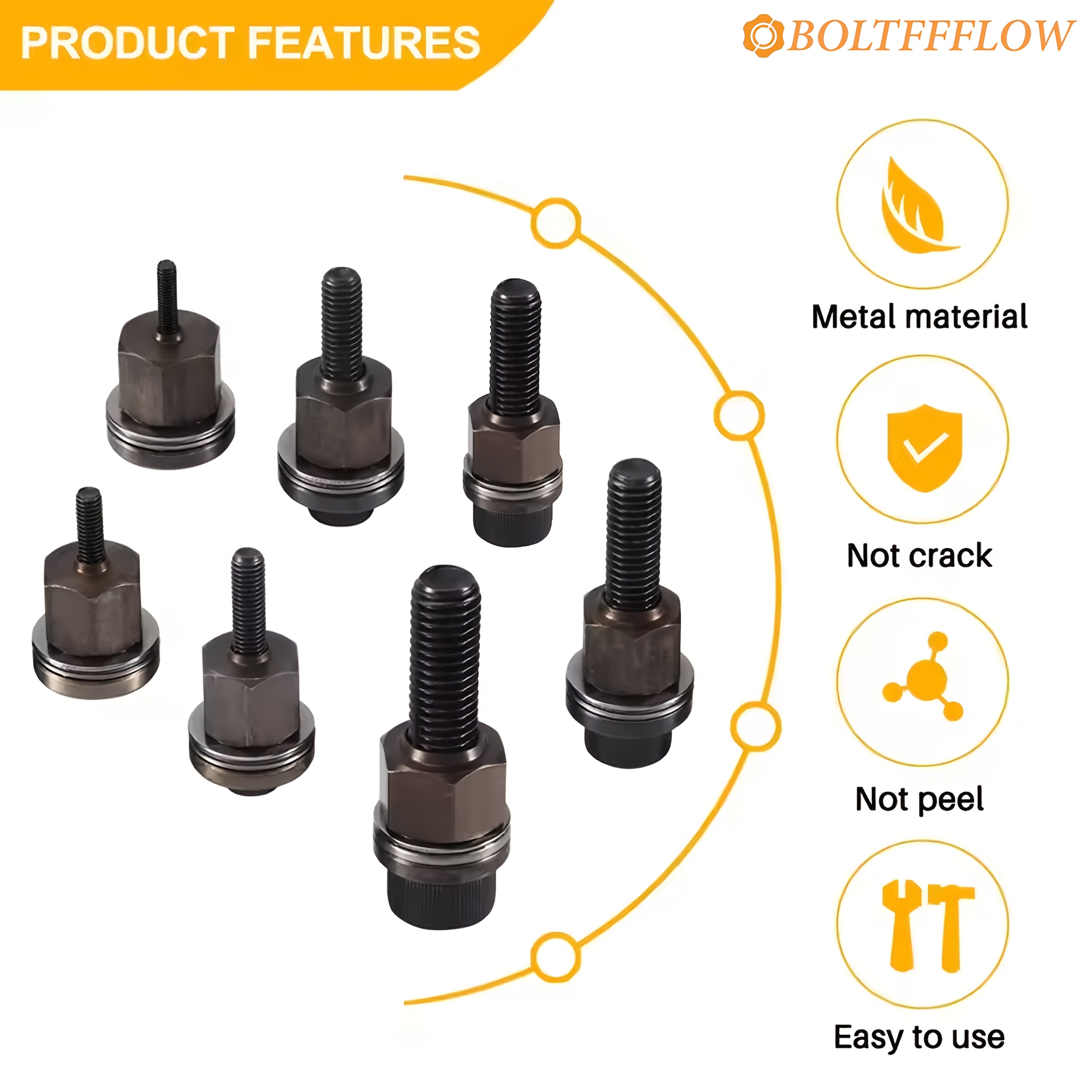 147pcs manual   tool set rivet gun with 7 sizes of rivets   m12 20pcs per size   hand   for diy and multi purpose metal   suitable for automotive use details 5