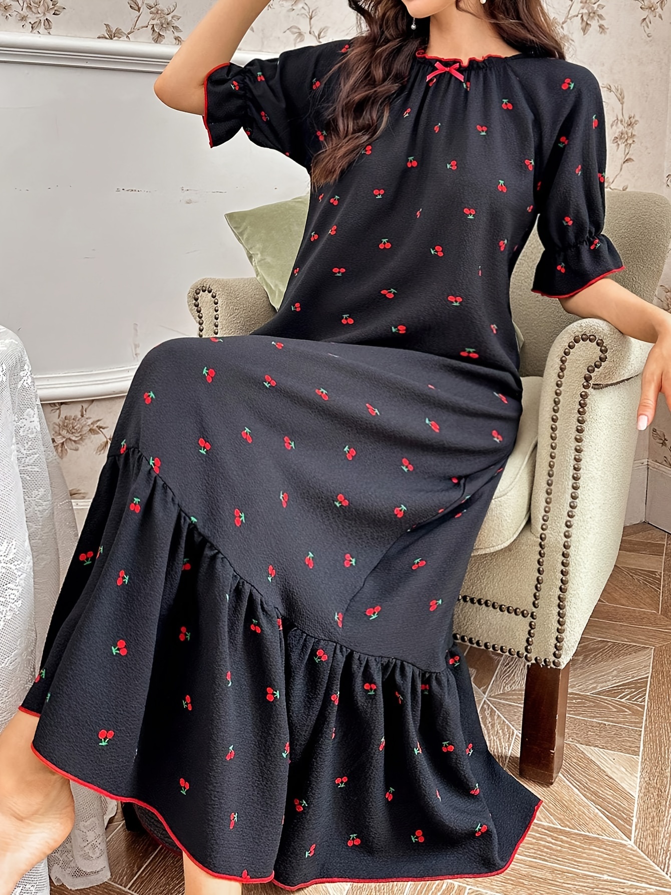 navy blue dress for baby girl 9 Comfortable Models of Winter Nighties for Warmness main image 0