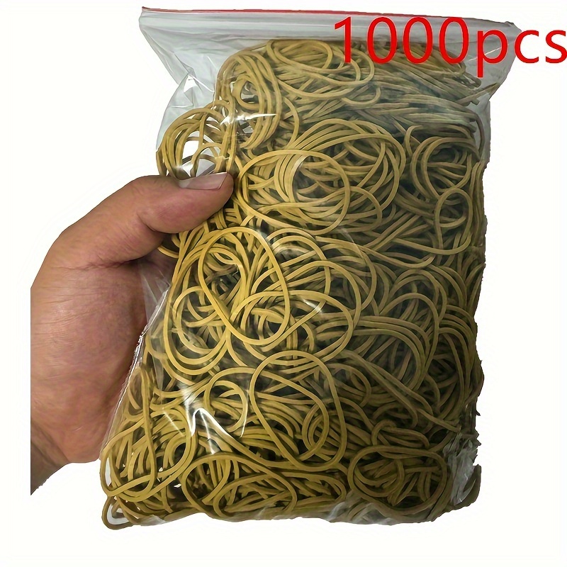 TEMU Approximately 1000 To 2000 Rubber Bands, Basic Rubber Bands, Office Rubber Bands, High-elasticity Rubber Bands, Used For Storage, Binding,