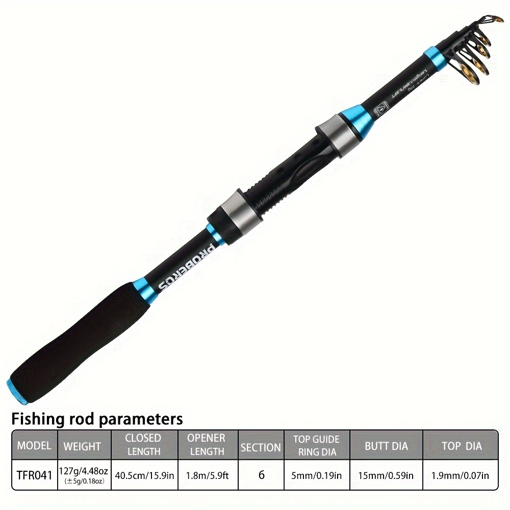 1pc Telescopic Sea Fishing Rod, Long Distance Casting Rod, Fishing Tackle  For Beginner