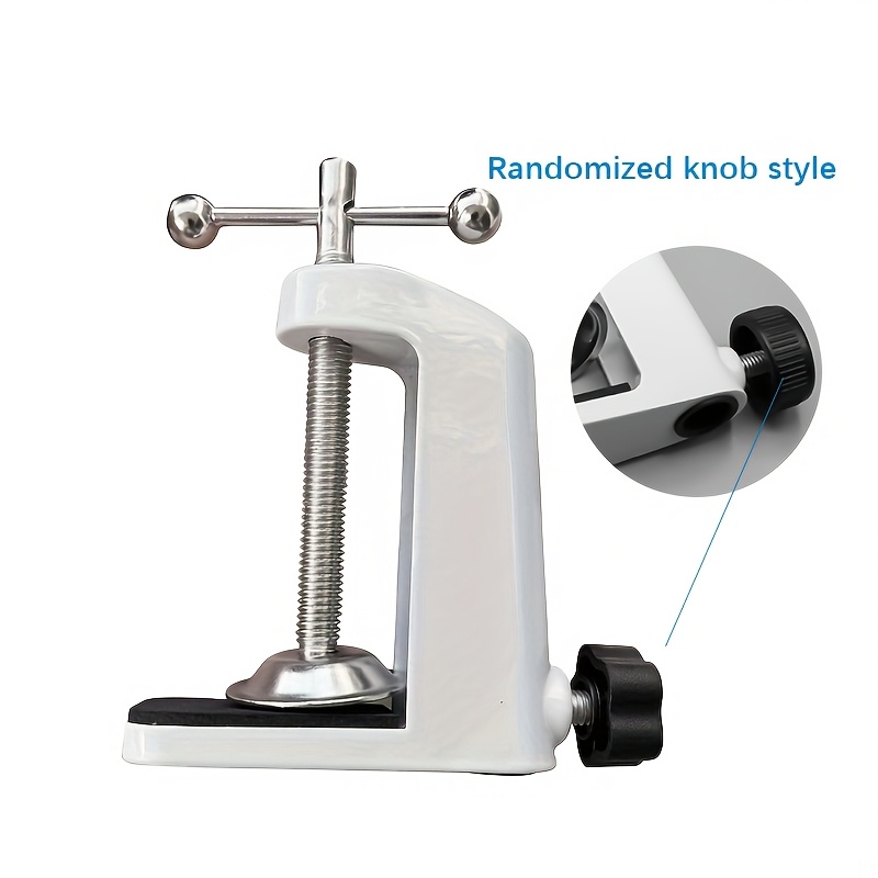 Versatile Aluminum Alloy Desk Clamp - Table Mount For Lamps, Cameras, Phones & More - Adjustable Height, Metal Base Stand Accessory