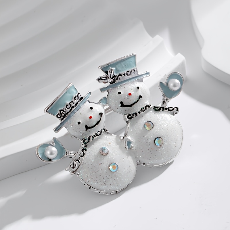 

Cute Snowman Brooches From Europe And America, Stylish Snowman Pins, Perfect Winter Clothing Accessories.