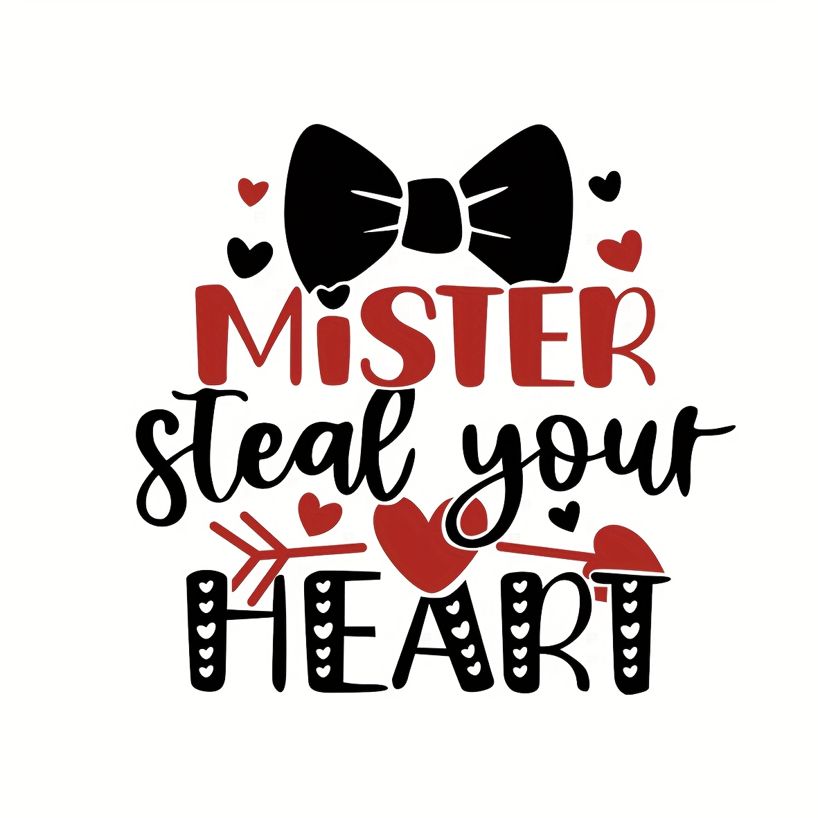 

Valentine's Day ' Your Heart' Heat Transfer Sticker - Diy Iron-on Decal For Clothing, T-shirts, Pillows & Apparel Crafting