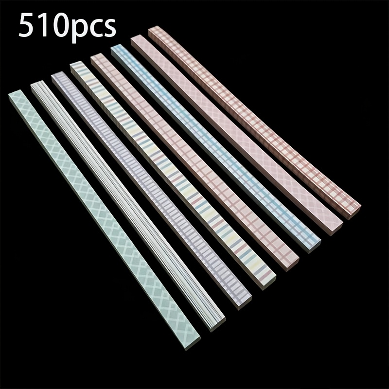 TEMU 510pcs Pastel Star Origami Strips Suitable For Diy Crafts, Pre-cut Star Shapes With Message- Paper For Gift Box Decorations, Jar Fillers, Party
