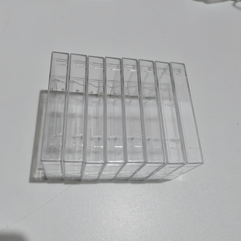 3/5/8/10pcs Blank Cassette Tape Storage Box, Durable PS Material, Transparent Audio Tape Organizer, Dustproof Cassette Case
