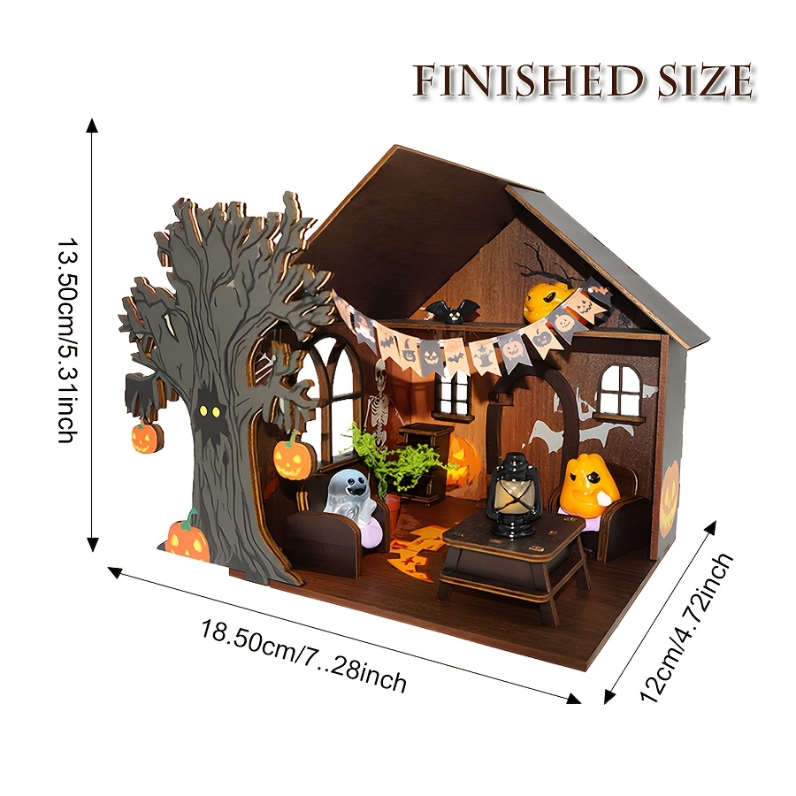 Dream Halloween Hut, 3D Wooden House Kit