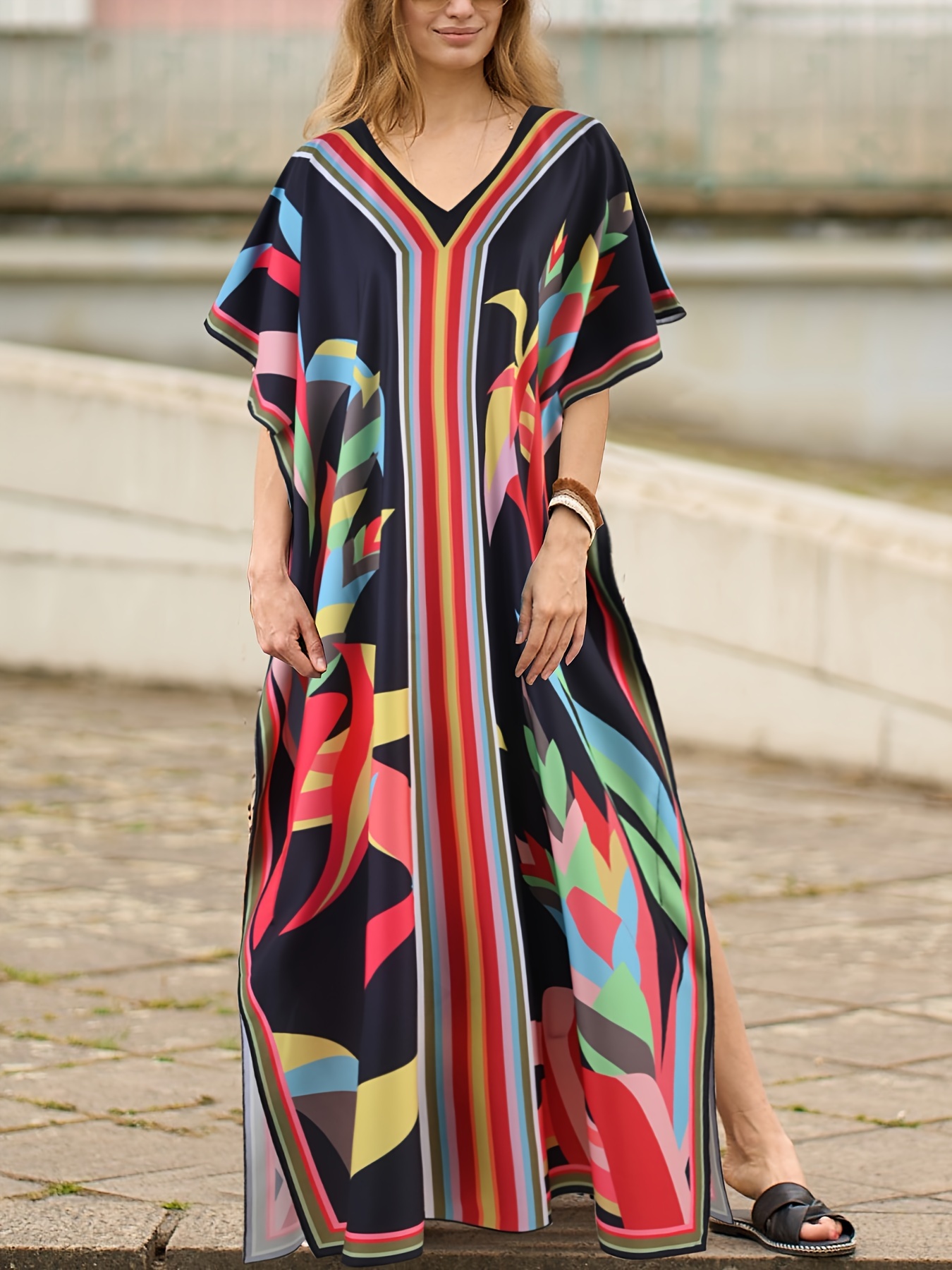 empire waist kaftan dress SOL KAFTAN DRESS – OFUURE