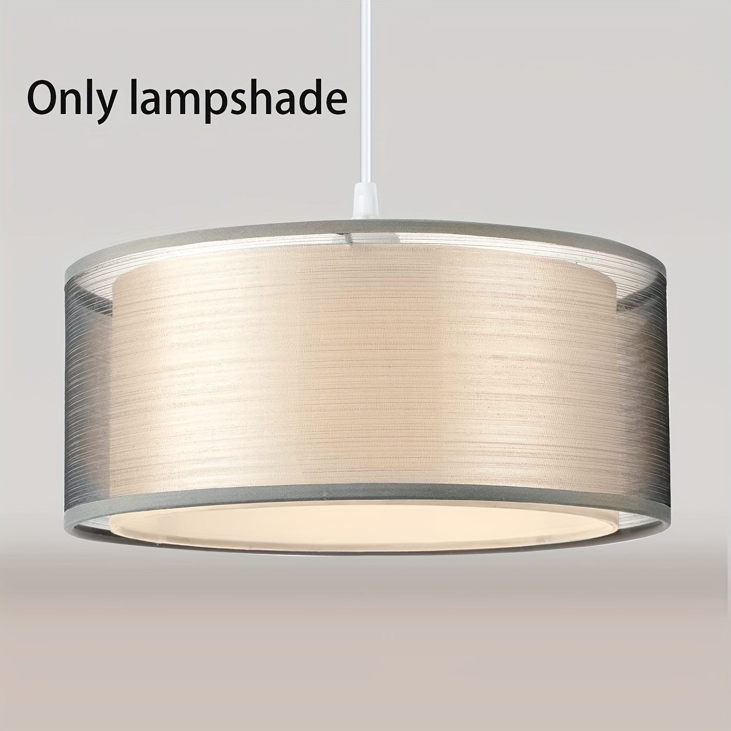 modern linen double shade pendant light 30cm diameter ideal for living room bedroom or   contemporary home decor bedroom lighting sleek lampshade linen shade pendant lamp 0